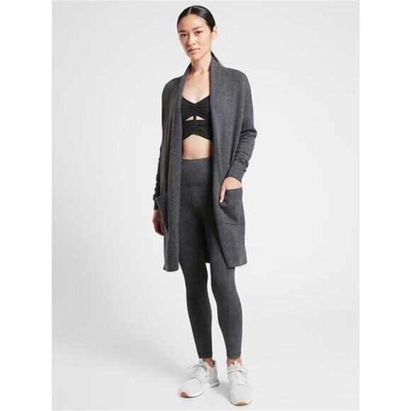 Athleta Spirit Cashmere Blend Cardigan XXS Grey - Picture 7 of 7